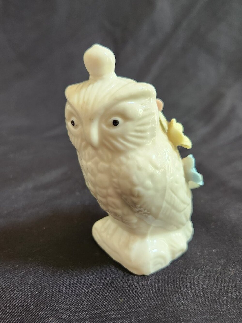White Owl Bird Figurine Pin Cushion